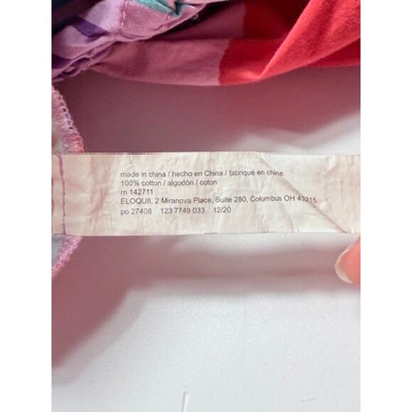 ELOQUII Colorful Cotton Sundress Size 28 – Smocked Bodice, Adjustable Straps - Picture 3 of 6